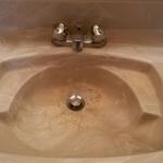 Bathroom Sink with Hardwater