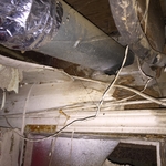 Rotted beam due to water intrusion