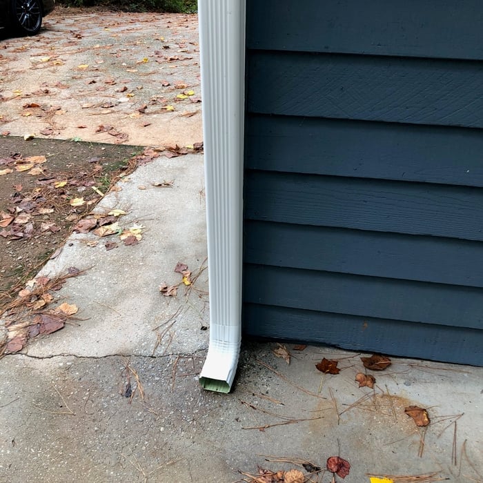 Gutter Eroding Concrete