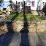 Old Fieldstone Retaining Wall (80 sq feet)