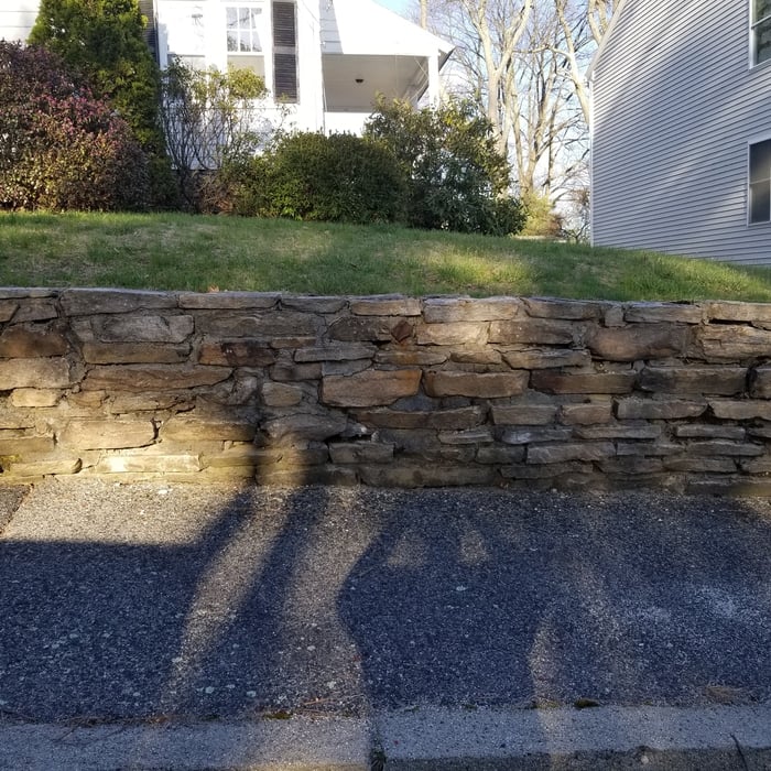 Old Fieldstone Retaining Wall (80 sq feet)