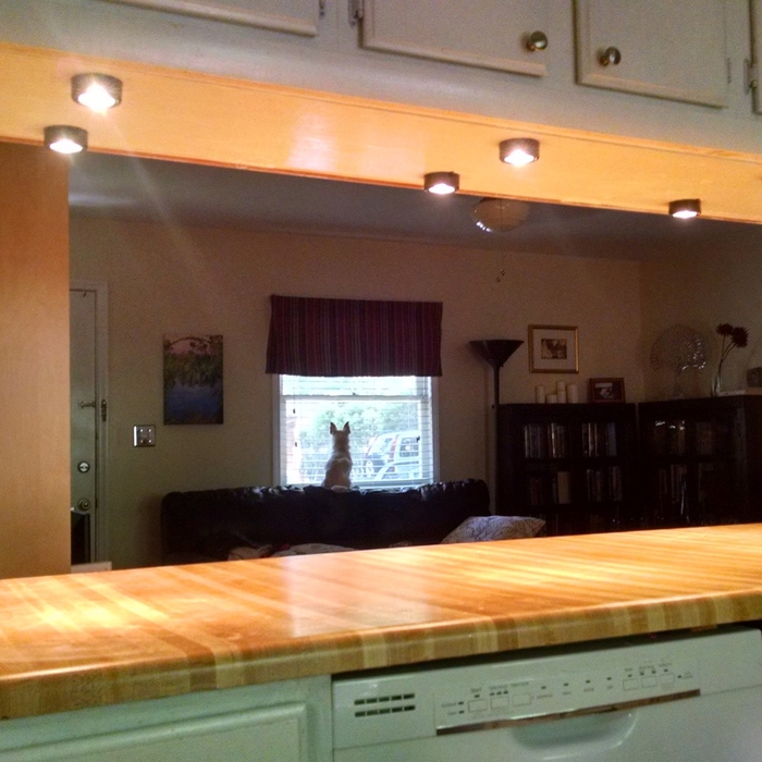 Finished over head lighting