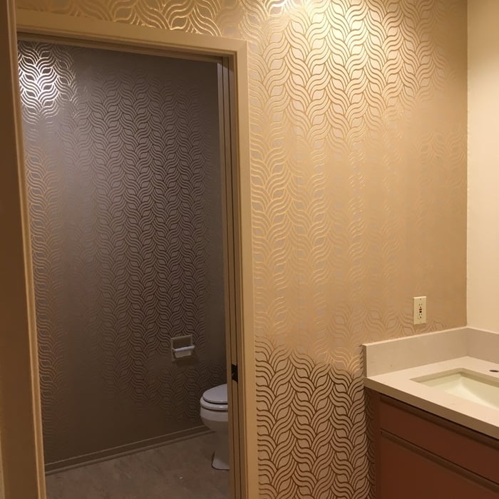 Metallic finish wallpaper