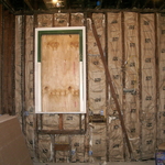 Exterior walls insulated