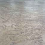 Stamped outdoor patio floor