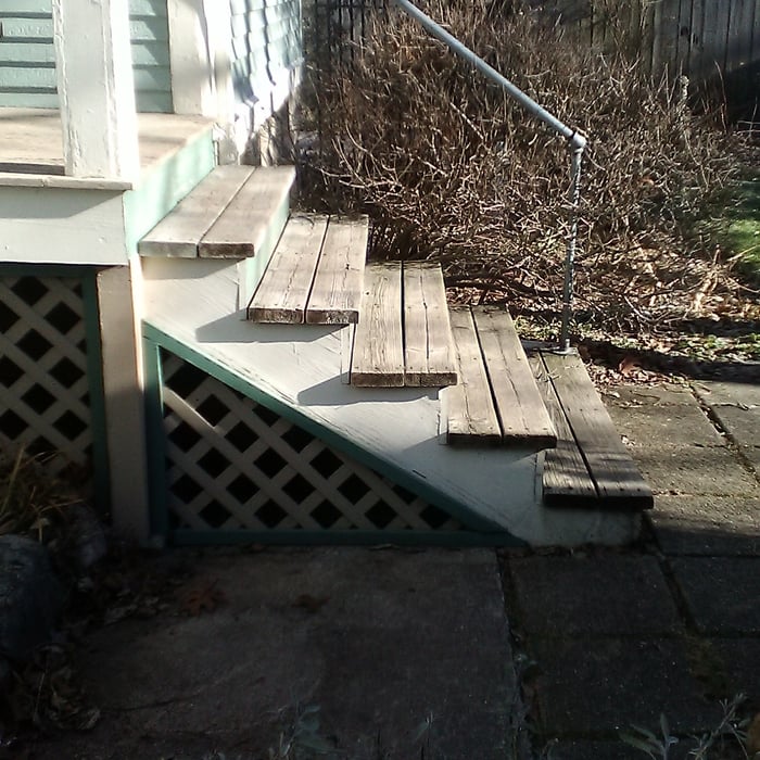 Before railing