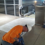 Polished floor repair