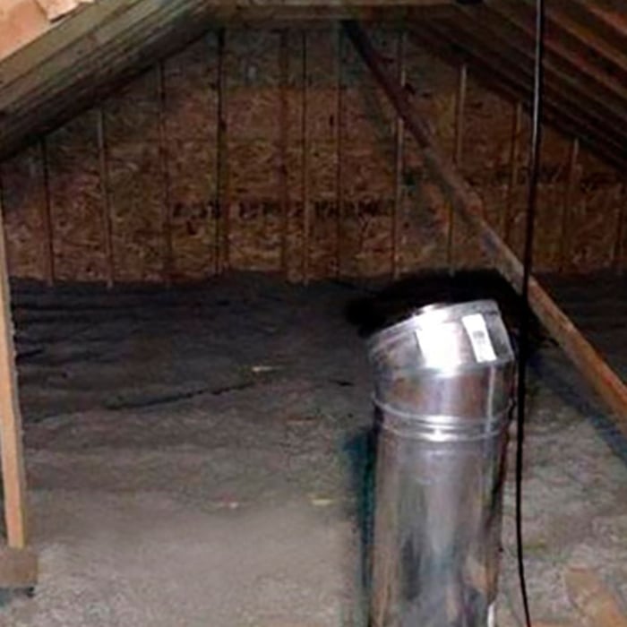 Chimney flue to nowhere