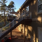 Before: New elevated addition placed next to deck