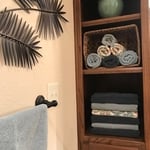 Bathroom towel storage