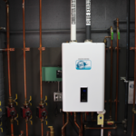 On-demand, tankless hot water and heating system
