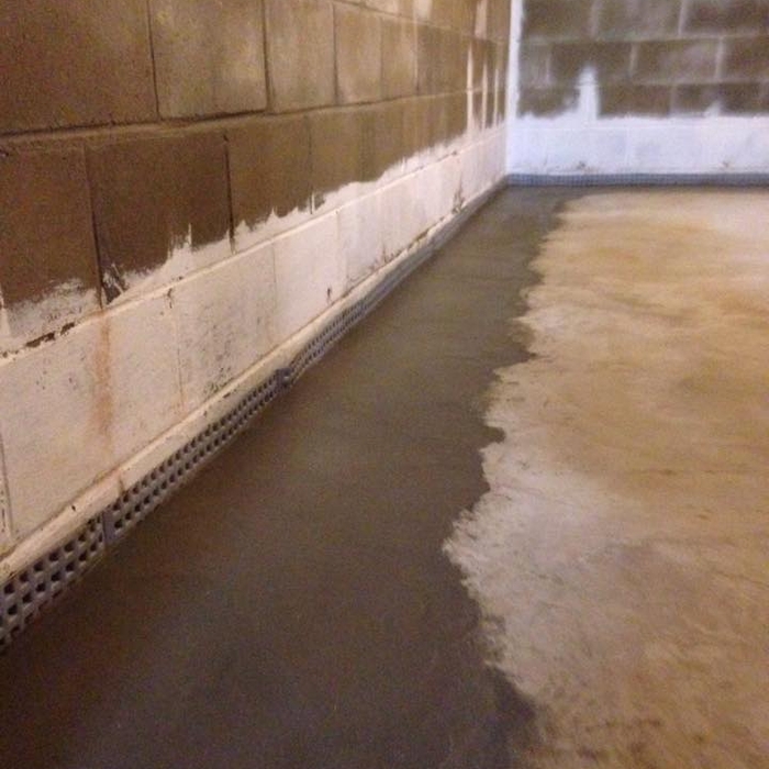 Mira Drain and cement