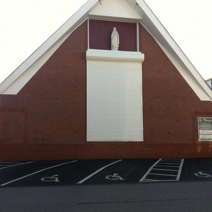 Over 30' Tall Rolldown Shutter
