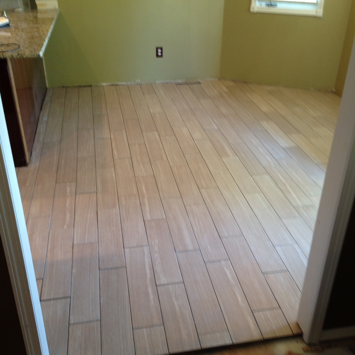 Wood plank tile