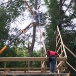 SETTING TRUSSES