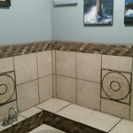 Faucet side tub wall