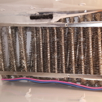 Evaporator fan motor fixing