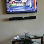 40" in tv / flat mount / LG sound bar