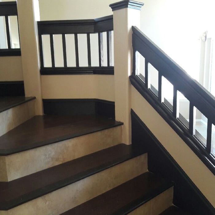 Stained banisters