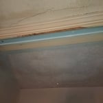 Appearance of water damage.