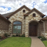 Copper Penny Gutters with Almond Downspouts