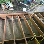 old deck and stairs were totally deteriorated