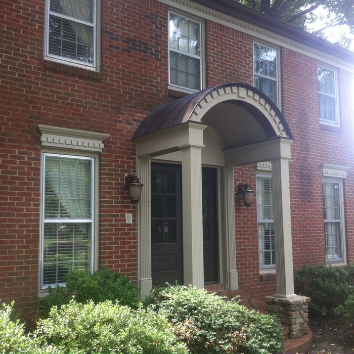 After picture of portico install