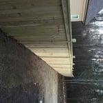 6 foot caped privacy fence with dado fence post