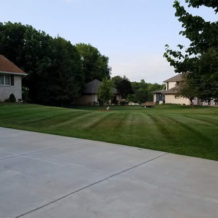 Residential lawn mowing