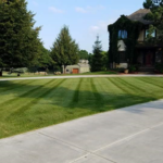 Residential lawn mowing