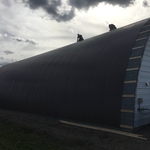 Qounset metal roof installation