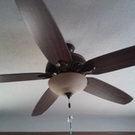 Installation of fan.