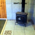 With stove