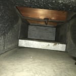 air duct after cleaned