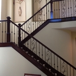 Remodeled Staircase with Box Newel Posts