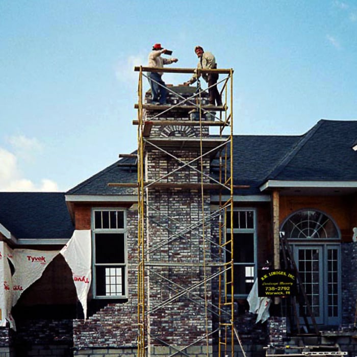 Chimney and Stone Veneer