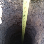 At least 2 feet deep