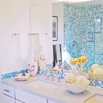 Mosaic Blue Bathroom