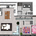 Floor Plan with furniture layout