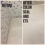 clean, color seal tile