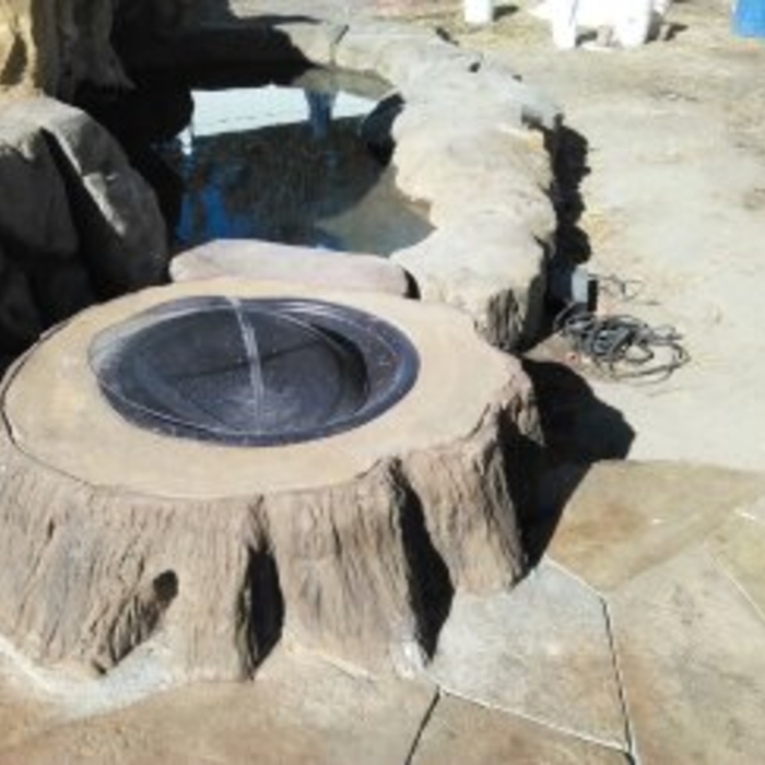 Wooden Log Pit