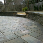 walls and paver patio