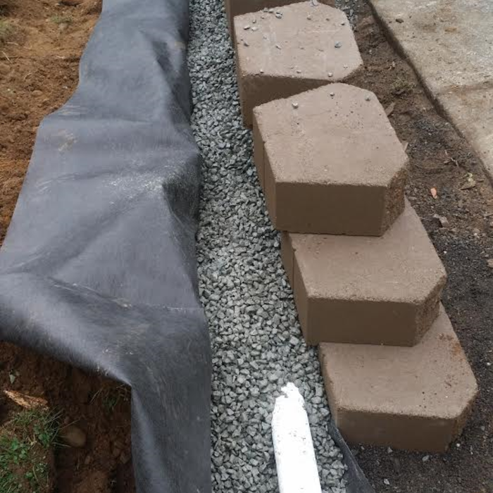 retaining wall drainage