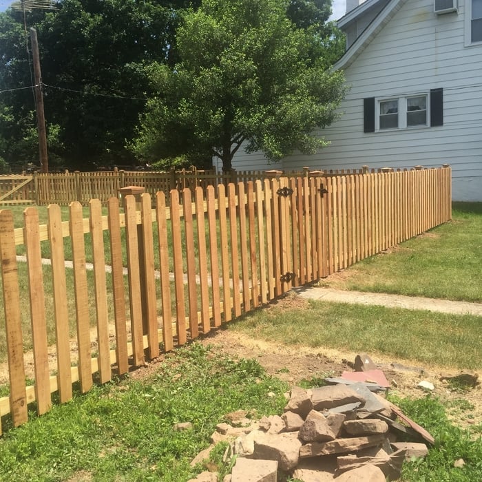 Western Red Cedar Spaced Picket Fencing