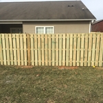 Shadowbox fence straight top