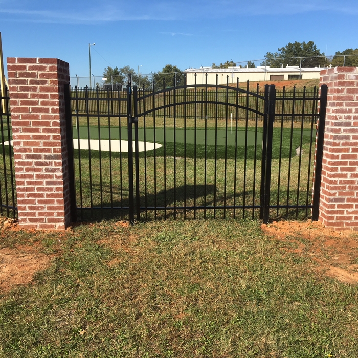 Arch Gate with Pillars