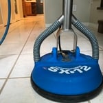 Power tile cleaning