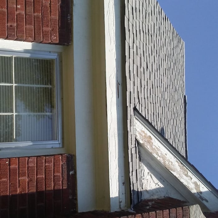 Trimming off old paint