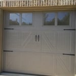 New garage door.
