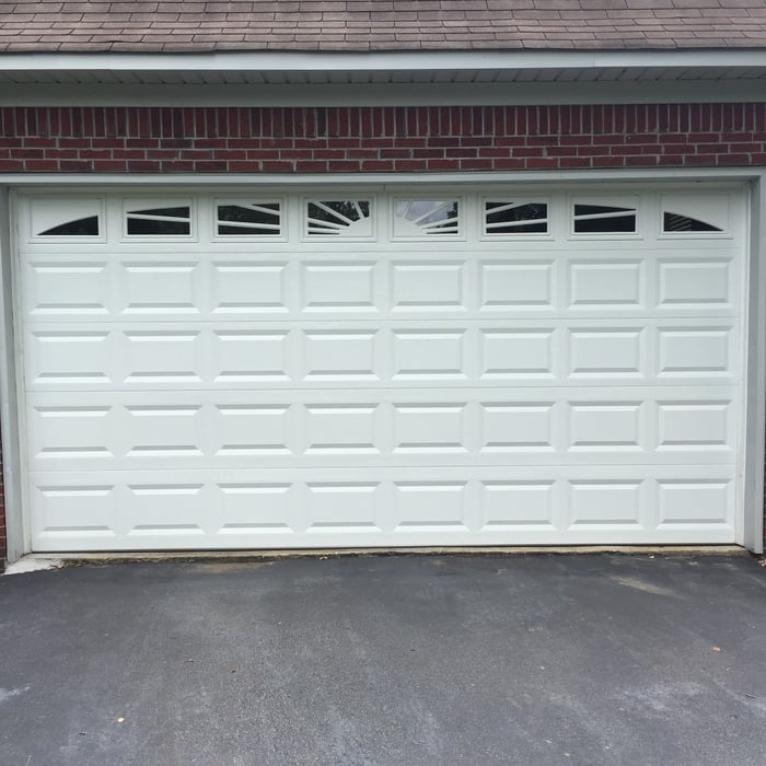 New garage door.